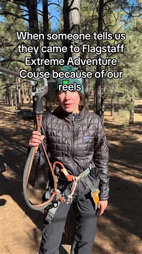 We love hearing about your visits to Flagstaff Extreme, especially because of our reels!! 🪢🌲🩷 #flagstaffextreme #Adventureawaits #thingstodoinarizona #flagstaff #familyfriendly #viral #fyp #zipline #obstaclecourse | Flagstaff Extreme Adventure Course & Adventure Zips