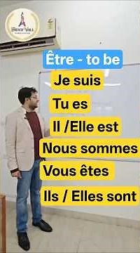 Être Verb Conjugation in French Learn French Grammar #delfa1 #être #french #apprend #français #delf