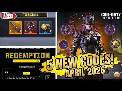 *NEW* CODM 5 WORKING CP REDEEM CODES APRIL 2026 | CALL OF DUTY MOBILE NEW WORKING REDEEM CODES 2026