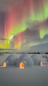 Nature’s light show: Peak performance under a frozen sky. ✨❄️ | Nature gallery