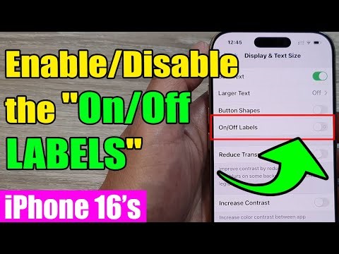 🌟 iPhone 16/16 Pro Max: How to Enable/Disable the "On/Off LABELS"