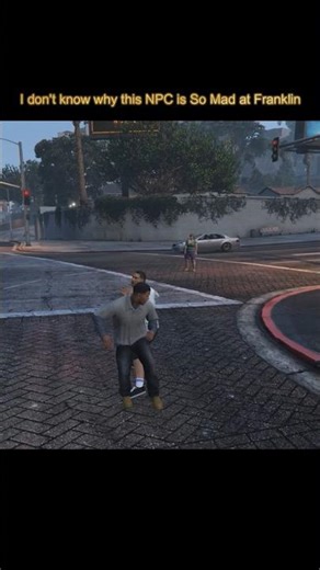 This NPC Attacked me for No reason #gta5 #gta #gtaviral #shorts