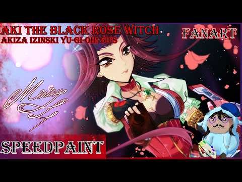 【Clip Studio Paint Timelapse】Aki the Black Rose Witch💙Merisu💙YGO 5Ds Speedpaint 277