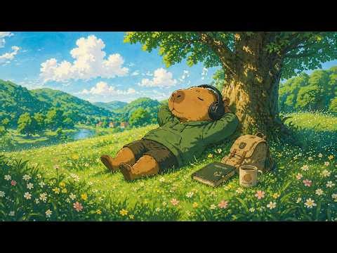 Capybara Chill Day 🌿 [lofi hip hop beats to relax / peaceful spring vibes]