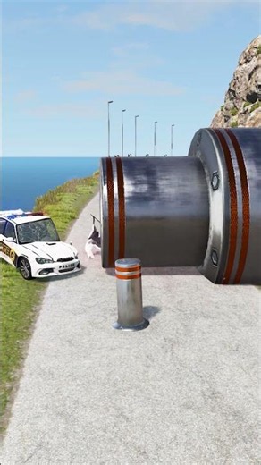Big & Small Cars vs Giant Hand Slap - BeamNG.drive