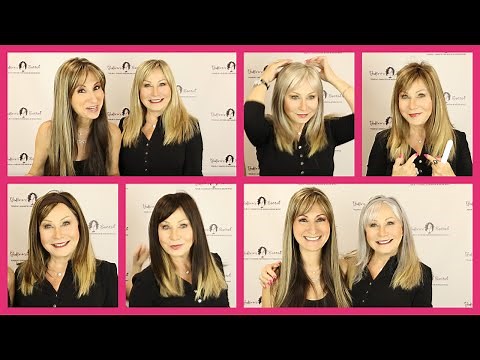 Monofilament Topper with Bangs- Mono Taylor Top in All Colors (Official Godiva's Secret Wigs Video)
