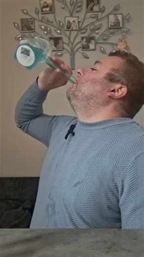 ASMR Blue raspberry lemonade kool aid soda chugg #drink #asmr #refreshing