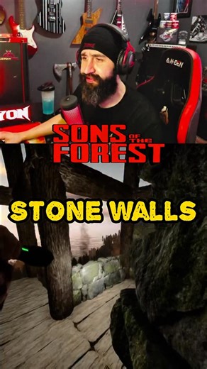 Nick the Iron Lyon on Instagram: "Sons Of The Forest gameplay. Building up the cabin with stone walls. This build is a big process for sure. Follow me if you want to see more of this survival game. #sonsoftheforest #sotf #survivalgame #basebuilding #gameplay"