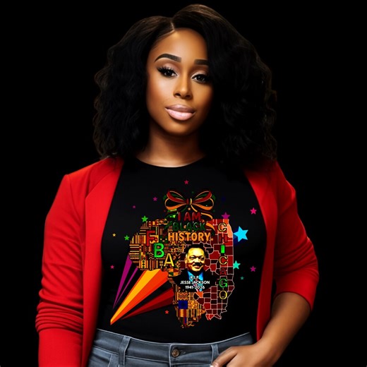 Jesse Jackson Tribute Sweatshirt – I Am Black History - FBA Chicago Apparel - Etsy
