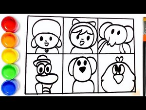 How to draw Pocoyo and His Friends Drawing | Pocoyo | Drawings For Kids | Pocoyo