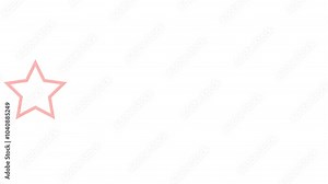 5 Star Review Rating Feedback Satisfaction Animation 4k Motion Graphics with Alpha Channel