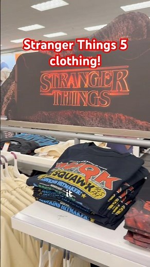Target has Stranger Things 5 clothing! #strangerthings #target #merch #shopping