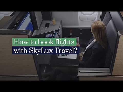 How to book flights with SkyLux Travel?