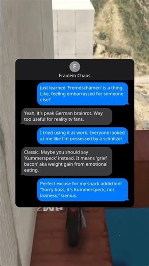 German Words for Awkward Moments & Snack Excuses