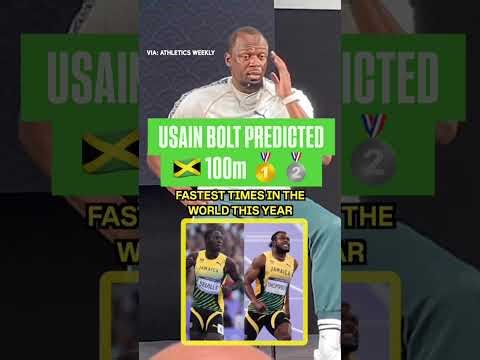 Usain Bolt predicted the Jamaican 1-2 finish in the men's 100m final! 🐐🇯🇲🥇🥈
