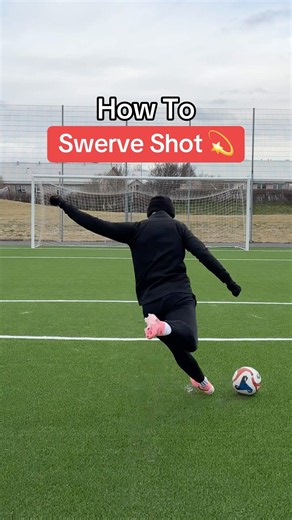 Swerve Shot Tutorial 💫⚽️ #football #youtubeshorts #soccer