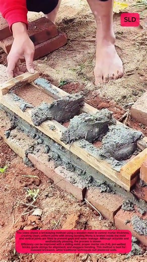 Controlling Mortar Thickness with Traditional Bricklaying Tools