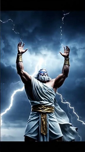 Zeus Strikes and Catches the Lightning Bolt | The God of Thunder in Action