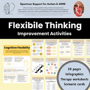 Flexible Thinking Activities Executive Functioning Activities Teens Adult ADHD