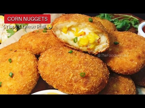Crispy Cheesy Corn Nuggets Recipe | Better Than Frozen Nuggets | Easy Snack Recipe