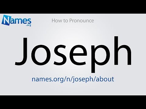 How to Pronounce Joseph
