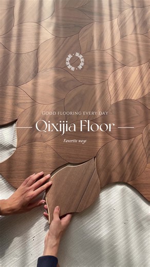 The renovation is simply divine! The black walnut and grape wood flooring welds a sense of luxury to the living room. Who gets it! I was so torn over choosing the right flooring for my home that I couldn't sleep. But then I found this black walnut and grapevine inlaid floor, and it just made my place feel so unique and upscale. ✨ The North American black walnut wood with a deep brown base and golden-brown luster is truly the