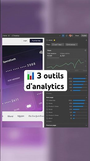 📊 3 outils d'analytics pour son site web ! #analytics #tools #web