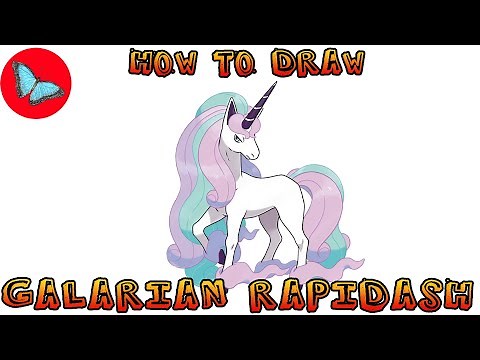 How To Draw Pokemon - Galarian Rapidash | Drawing Animals