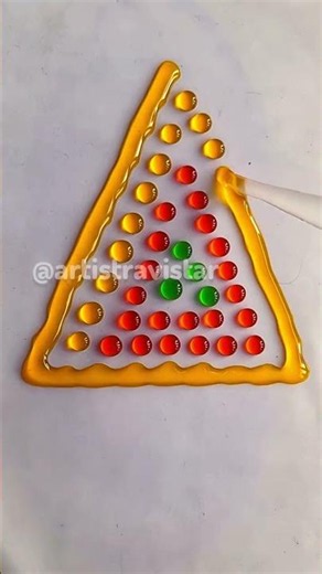 ​🟡 Oddly Satisfying Yellow Triangle | Color Mixing ASMR #shorts