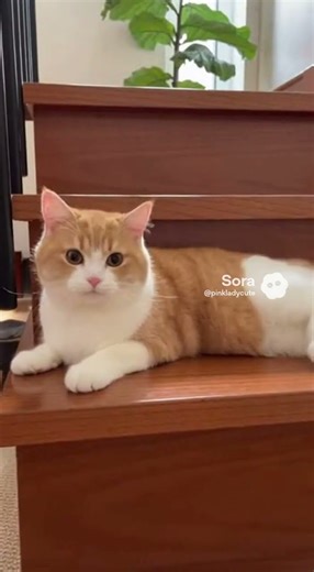 Funny cute kitten falling down #short #kitten