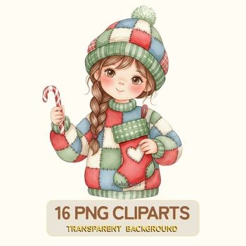 Christmas Stocking PNG • 16 Digital Clipart Files