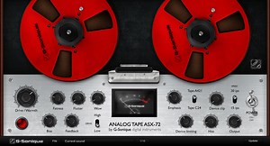 G-Sonique releases Analog Tape ASX-72 - reel-to-reel magnetic tape emulation VST plug-in