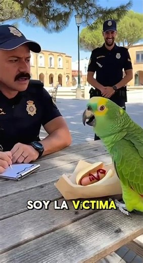 Police accuse the parrot of stealing a puppy… and its response is HISTORIC 😂🦜🌭