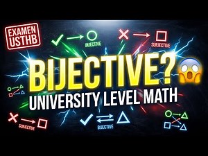 🔥Applications: Injective, Surjective, Bijective🎓 Examen USTHB corrigé|