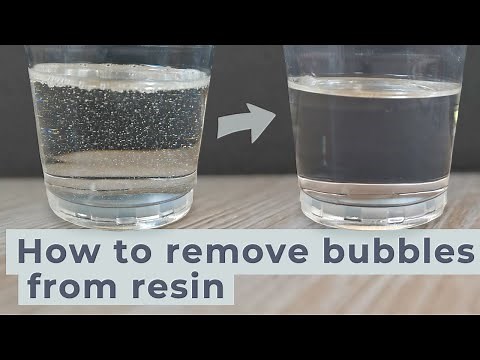 How to remove bubbles from resin