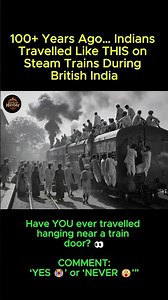100+ Years Ago… THIS Was Indian Train Travel 😳🚂 | Rare British India Footage #shorts