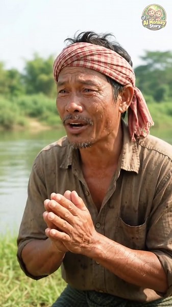 လှေလေးလုပ်တဲ့ မျောက်ကလေး AI Art ဗီဒီယို