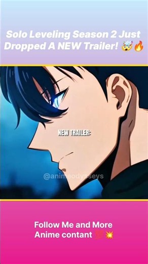 ​Solo Leveling Season 2 Just Dropped A NEW Trailer! 🤯🔥 #anime #sololeveling #anime2026 #animeedit