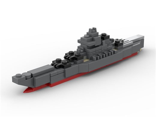LEGO MOC-159831 IJN Yamato Battleship (Boat 2023)