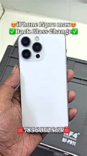 Repair X on Instagram: "iPhone 14pro max back glass change ✅ #repairiphone #iphone14promax #explorepage✨"