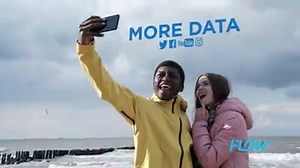 Roam fearlessly in 46 countries at the lowest rates. 😁 Learn more at bit.ly/MobileRoamingPlans. | Flow