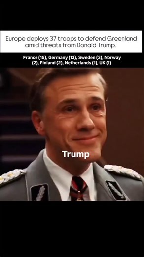 GEOPOLITICS | 2026 | NEWS on Instagram: "European countries have deployed a total of 37 military personnel to Greenland as part of a coordinated NATO-linked exercise. France, Germany, Sweden, Norway, Finland, the Netherlands, and the UK are taking part. The move follows rising tensions after U.S. President Donald Trump made statements about taking control of Greenland. European governments say the deployment is meant to show support for Denmark, reinforce Arctic security, and signal unity, not t