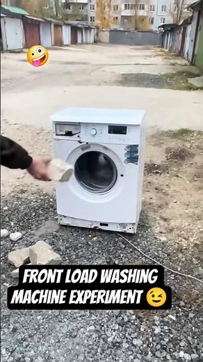 front load washing machine experiment