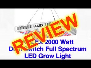Testing the AGLEX 2000 Watt LED Grow Light - Crazy RED spectrum!