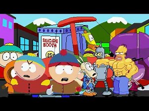 AN Mugen Request #1605: Eric, Kenny, Stan, Kyle VS Homer Zim, Rocko, Bender