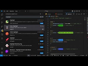 How to Highlight Colors in CSS Code With Live Preview in Visual Studio Code Using Extension