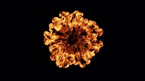 Fire Explosion Elements Transparent Backdrop