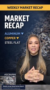 This week’s scrap market recap: aluminum led the downside, steel held steady. Full Weekly Report: https://f.mtr.cool/czfoibfxmp | Scrap Monster