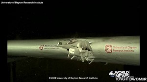 11K views · 69 reactions | DRONE DANGER: Test video from the University of Dayton Research Center shows how destructive the impact of a drone strike can be to an aircraft, damaging the main wing spar and proving large planes won't always win a collision with even a small drone. https://abcn.ws/1c6SfMC | ABC World News Tonight with David Muir | Facebook