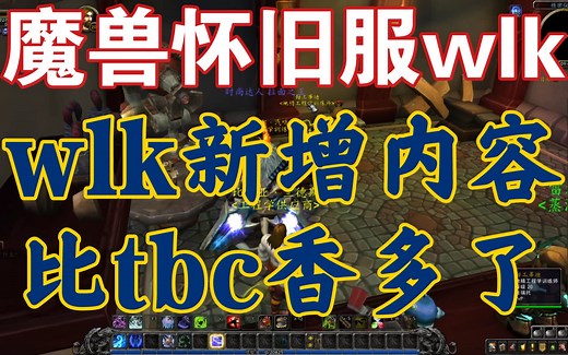 【魔兽怀旧服wlk】《详聊wlk增加的新内容，比tbc香多了，dk横空出世，双天赋可盐可甜，惩戒骑脸滚键盘》